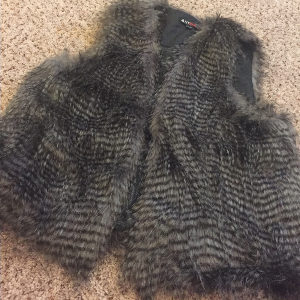 Justfab fur vest